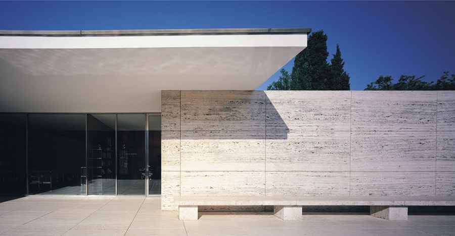 Barcelona Pavilion Building Mies Van Der Rohe E Architect