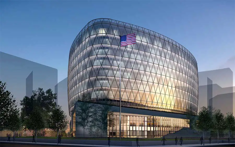 US Embassy London Building - Nine Elms - e-architect