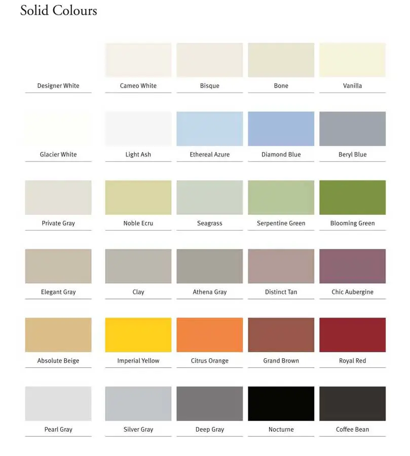 Dupont Corian Color Chart