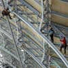 St Pancras vault - BBC 2 TV Climbing Great Buildings