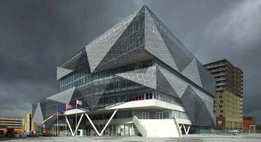 Cultural Center Nieuwegein design by 3XN Architects