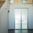 Aluminium double swing door - Archiexpo