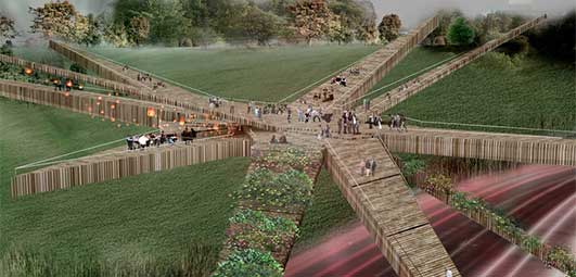 Pedestrian Bridge Design Peru design by OOIIO Architecture