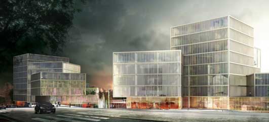 Czech Mixed-use Building design by maxwan a+u + MS architekti