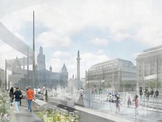 George Square Glasgow design by John McAslan + Partners