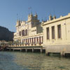 Building at Mondello Beach