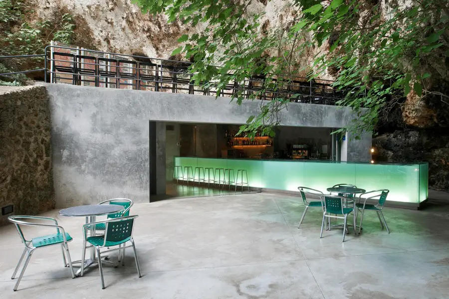 Bar in the Caves of Porto Cristo Mallorca building