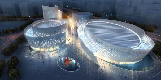 Chengdu Tianfu Cultural Centre design by Massimiliano Fuksas Architects
