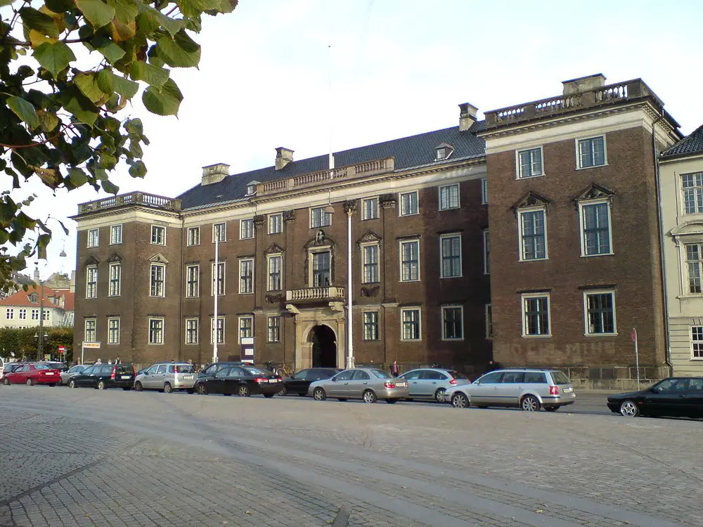 Charlottenborg, Copenhagen, Denmark building facade