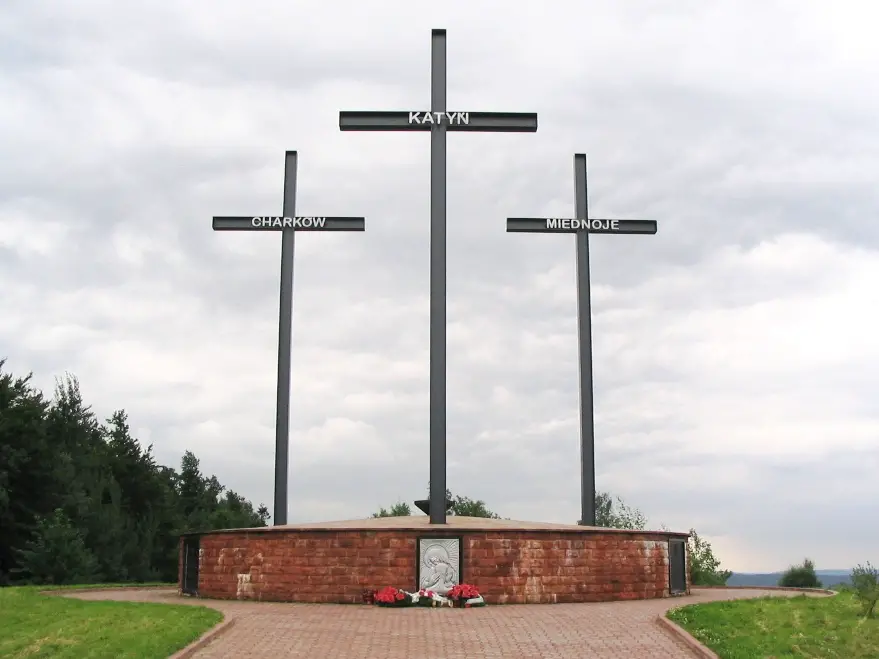 Katyn memorial - three crosses