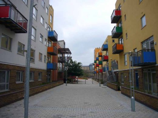 Greenwich Millennium Village streetscape public realm