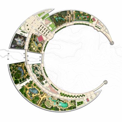 King Abdullah International Gardens, KAIG, Saudi Arabia - design layout