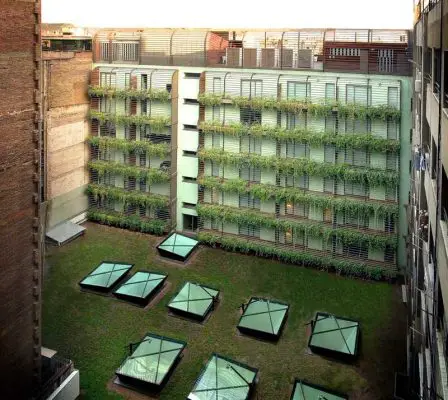 Hotel Omm Barcelona rooflights green roof