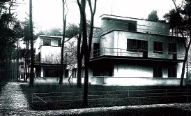 Bauhaus Masters' Houses in Dessau by architect Walter Gropius