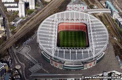 Emirates Stadium London aerial photo