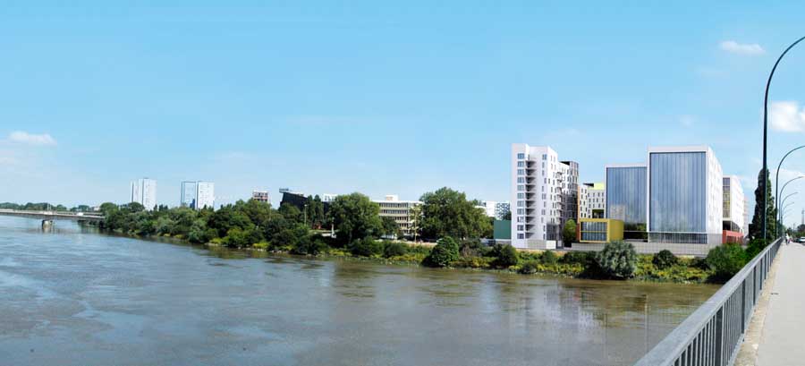 Nantes Tripode building by Christian de Portzamparc