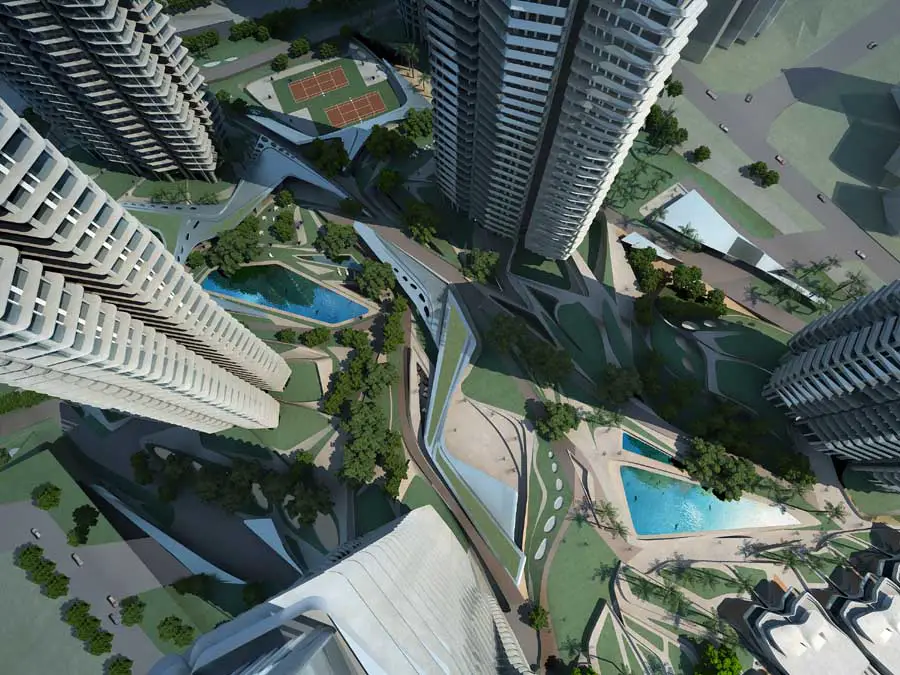 Farrer Court: Singapore Residential Towers, Zaha Hadid