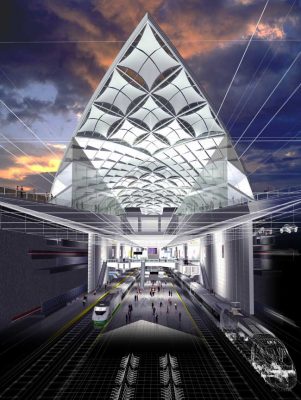 Florence High Speed Railway Station building by Foster + Partners Architects