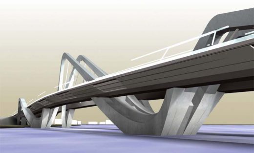 Sheikh Zayad Bridge Abu Dhabi design by Zaha Hadid
