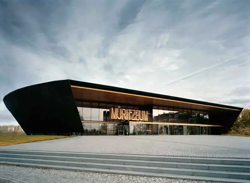 Muritzeum Germany: Lake Herrensee building