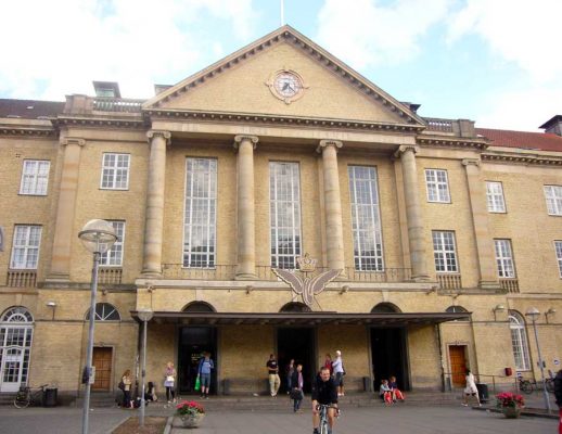 Aarhus Main Train Station building facade