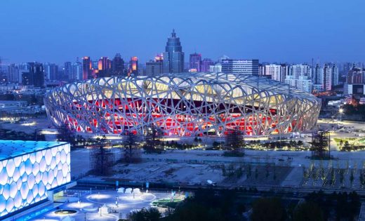 Birds Nest Beijing Chinese National Stadium structure