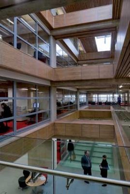 University of Leicester building interior design