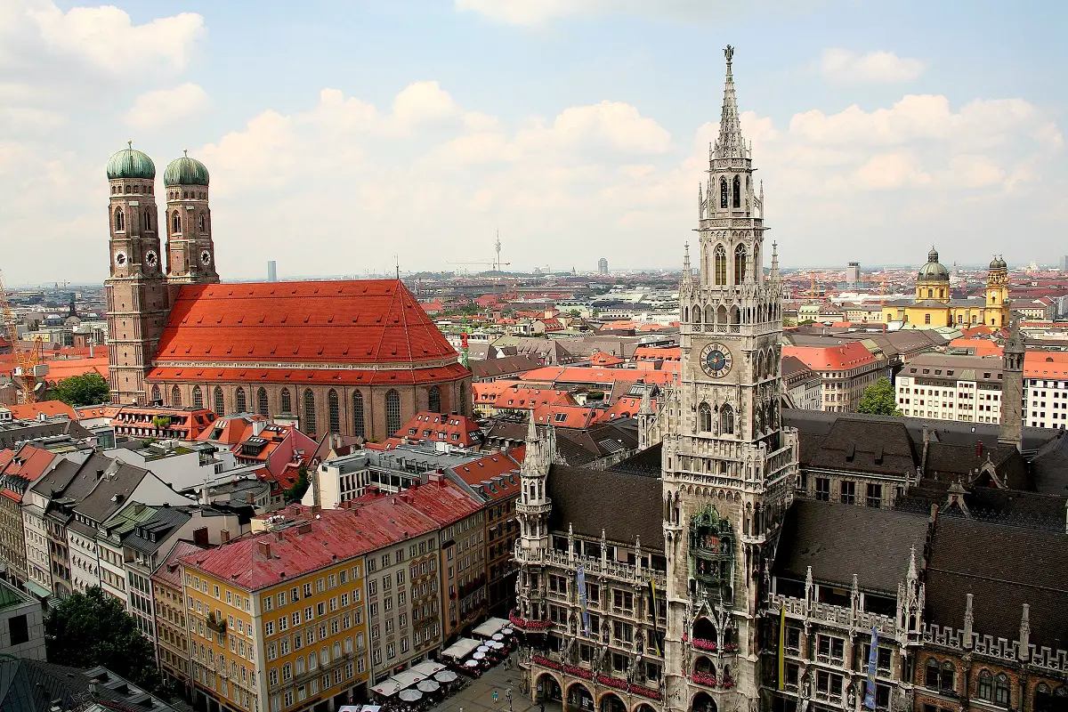 Munich city architecture - home to Google Offices Germany