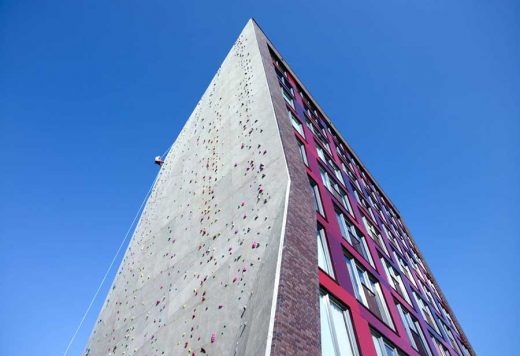 University of Twente Campus climbing wall Holland