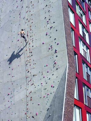 University of Twente Campus building climbing wall Netherlands