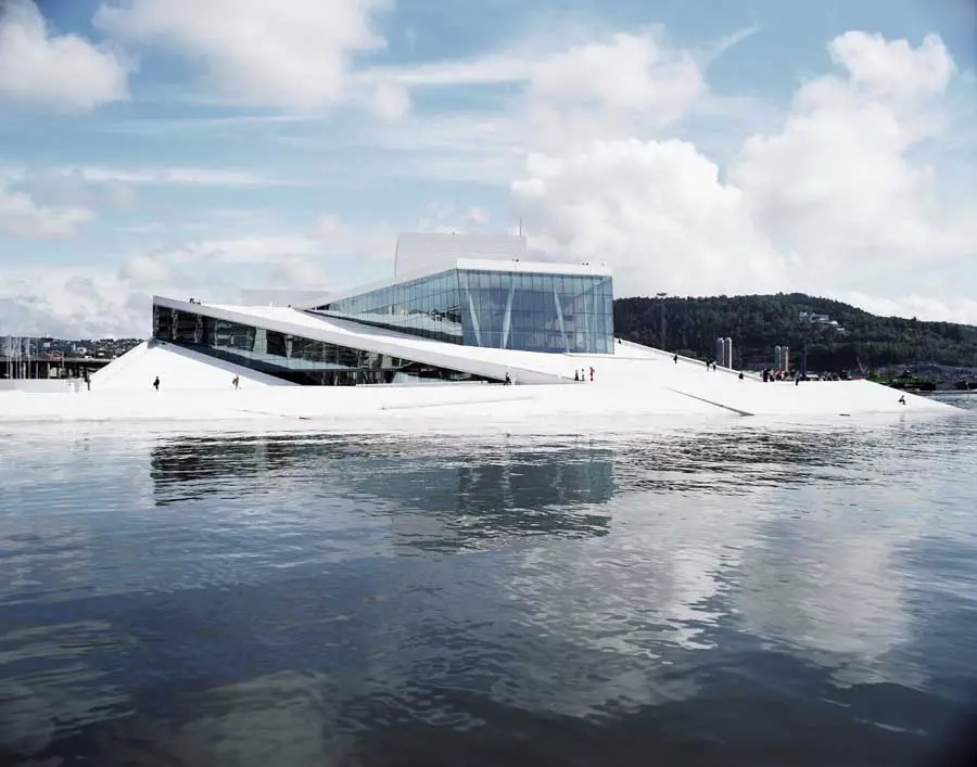 Oslo Opera House building by Snøhetta