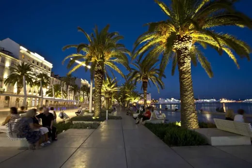 Riva Split Waterfront, Croatia coast landscape
