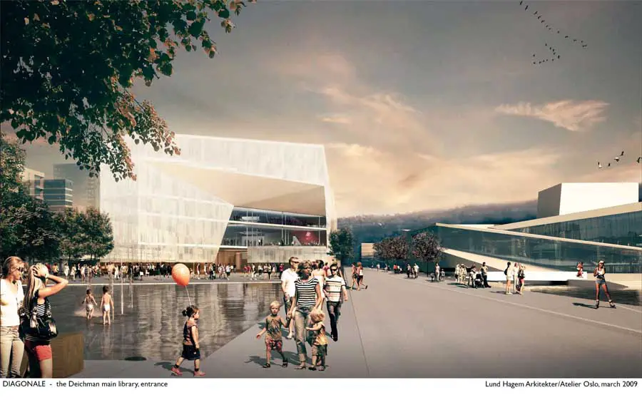 Deichman Library Competition Oslo by Atelier Oslo Architects and LundHagem Architects