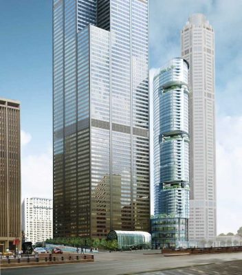 Sears Tower Chicago skyscraper building renewal
