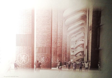 Stamford Bridge Stadium design by Herzog & de Meuron