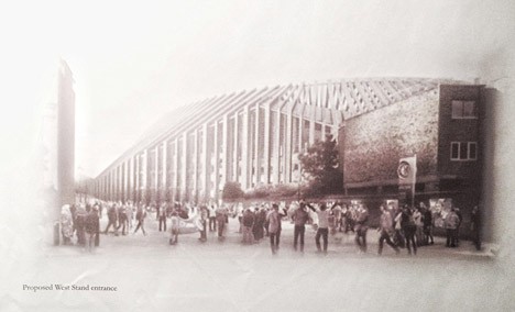 Stamford Bridge Stadium design by Herzog & de Meuron