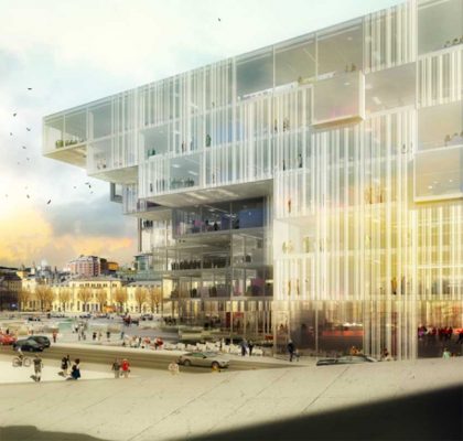 Deichman Library Norway : Oslo</h1> Oslo Architecture Competition Entry - design by Schmidt Hammer Lassen, architects