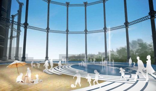 Kings Cross Gasholder Competition London design