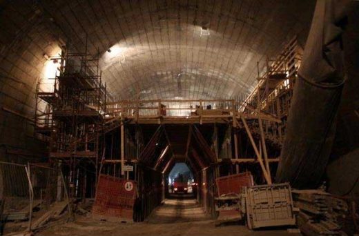 Monte St Angelo Subway, Naples Metro Building construction