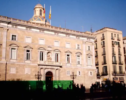 Placa St Jaume Barcelona square