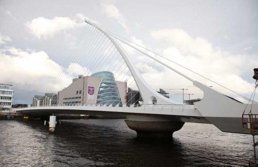 Samuel Beckett Bridge in Dublin by Calatrava