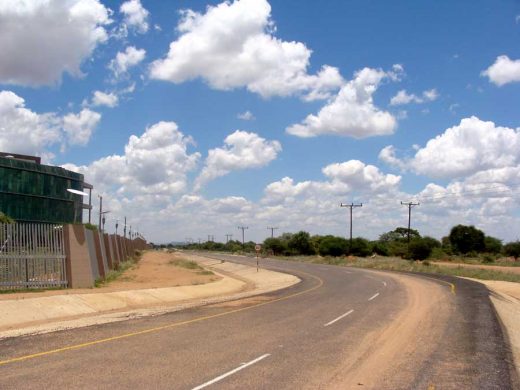 Botswana Innovation Hub, African Architecture Contest tarmac road