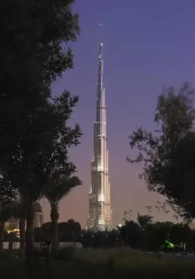 Burj Khalifa Dubai tower, UAE skyscraper building
