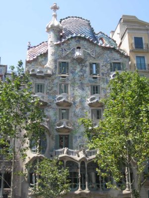 Casa Batlo Gaudi building Barcelona