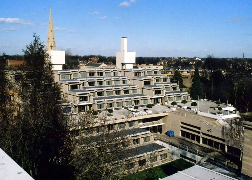 Christ's College New Court building by Denys Lasdun Architect