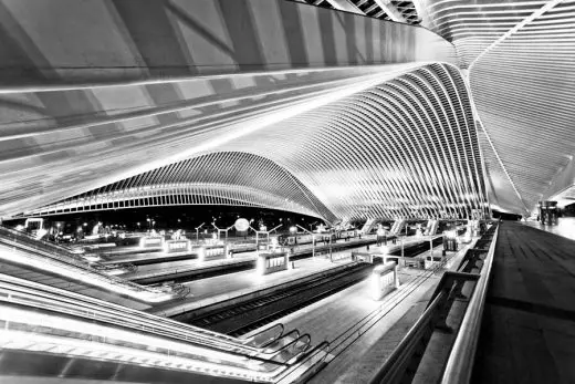 Liege-Guillemins TGV Railway Station Belgium