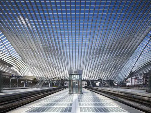 Liege-Guillemins TGV Railway Station by Architect Santiago Calatrava