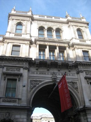 Royal Academy London building entry facade