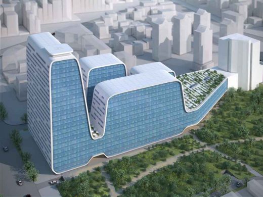 Dalian Medical University Hospital Building Design by Vlado Valkof Architects
