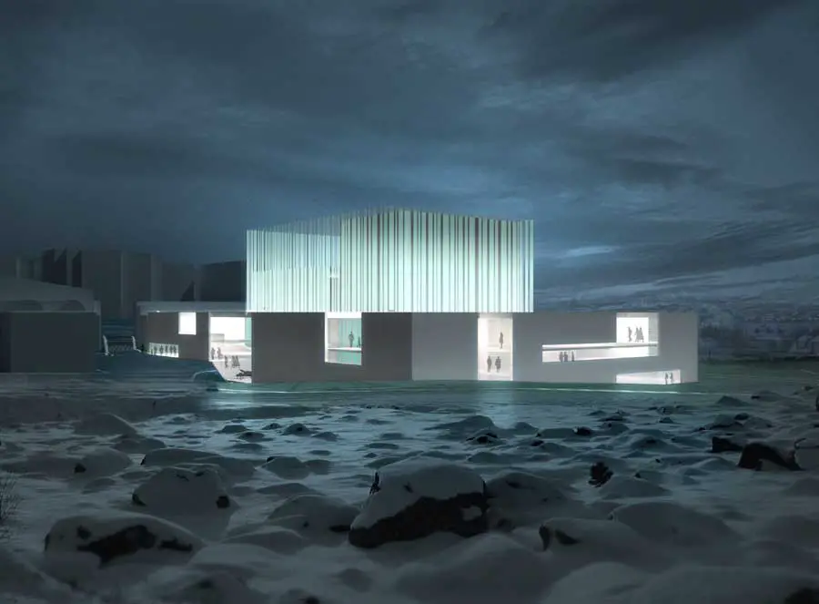 Icelandic Opera House design by Arkthing Architects